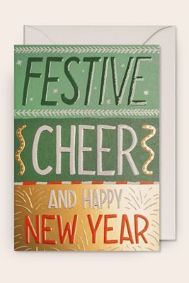 Carte de vœux Bonne Année et Fêtes de Fin d'Année Lagom Design
