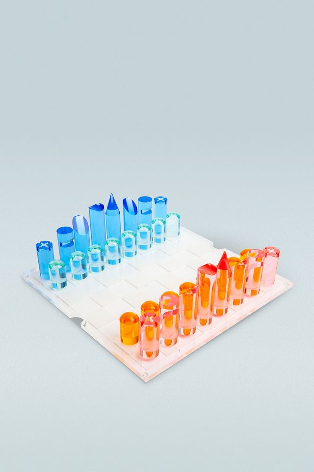 Acrylic Chess & Checkers Set | Anthropologie UK