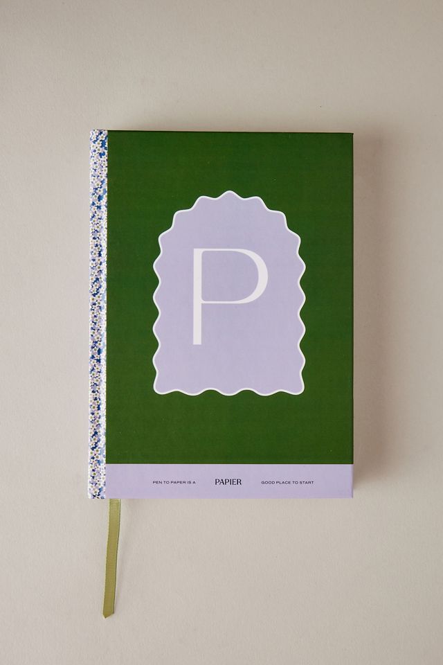 Papier Lined Monogram Notebook | Anthropologie UK