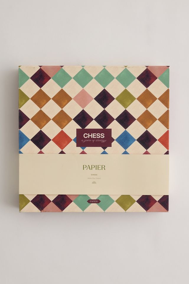 Papier Midnight Mosaic Wooden Chess Set #1