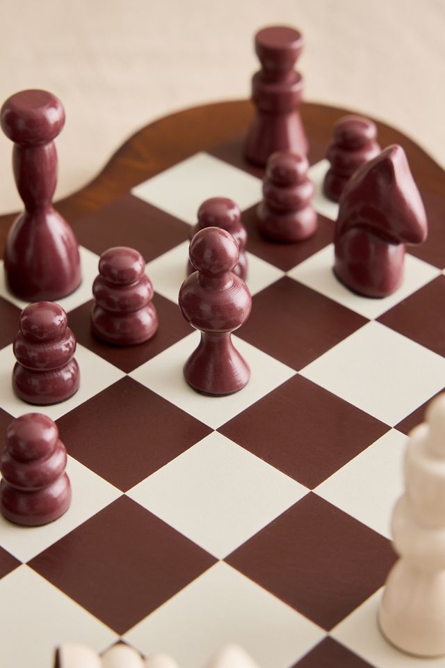 Papier Midnight Mosaic Wooden Chess Set #3