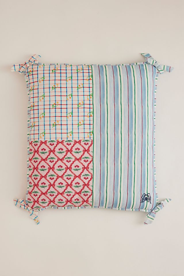 Damson Madder Patchwork Pet Bed #1