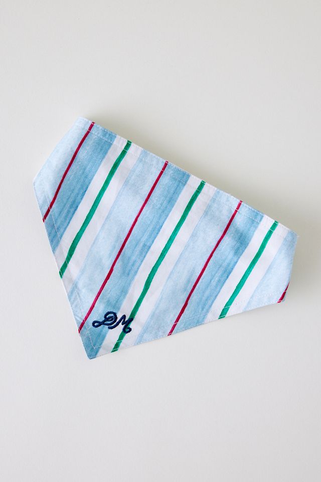 Foulard pour animal de compagnie à rayures Damson Madder #1