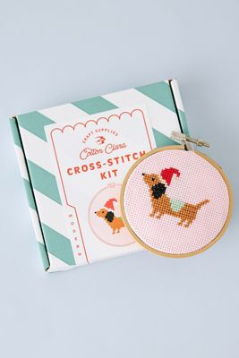Cotton Clara Weihnachts-Stickrahmen-Set