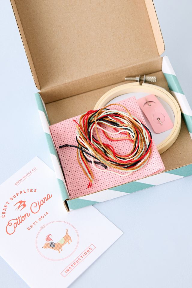Kit de broderie cerceau de Noël Cotton Clara #2