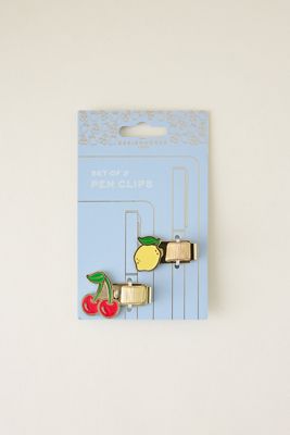 DesignWorks Ink Fruit Pen Clips