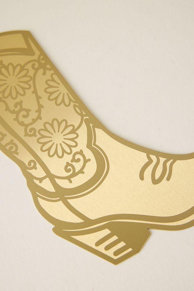 Marque-page en laiton pour botte de cowboy DesignWorks Ink #2