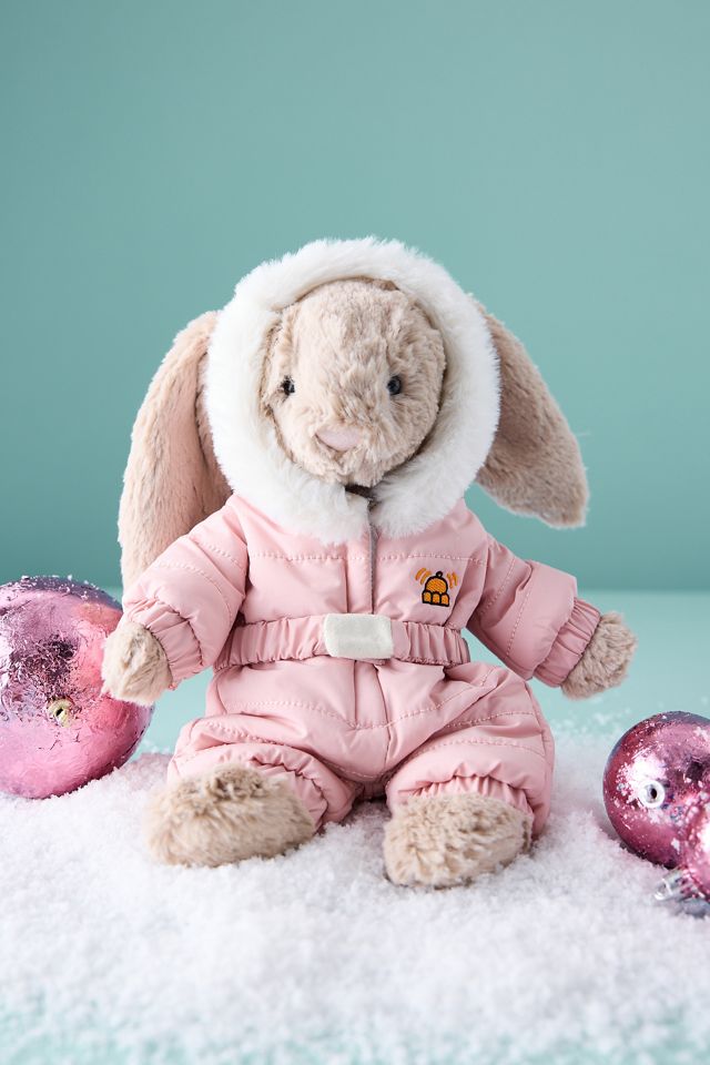 ジェリーキャット　bashful bunny  suit　新品 AUTHENTIC Jellycat BASHFUL BUNNY 'SNOW SUIT' New BNWT Soft Plush