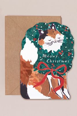 Carte de vœux de Noël Meowy de Sister Paper Co.