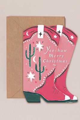 Carte de vœux de Noël Cowboy Sister Paper Co.