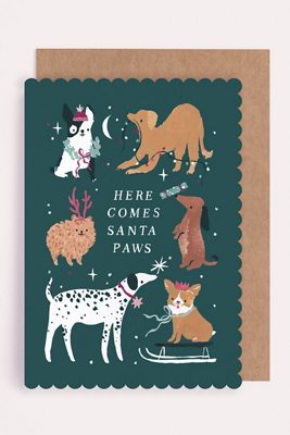 Sister Paper Co. Weihnachtskarte Santa Paws