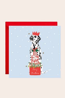 Tarjeta de Navidad Dálmata Lottie Simpson