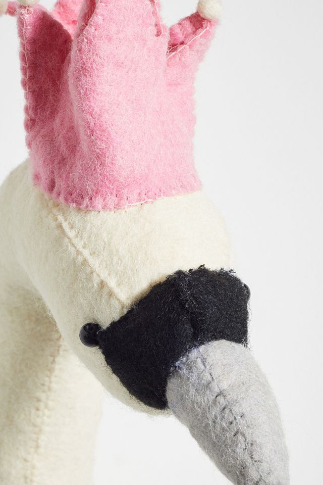 Organic-Wool Swan Head Wall Decor #4