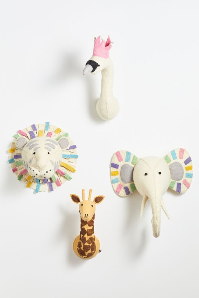 Organic-Wool Swan Head Wall Decor #5