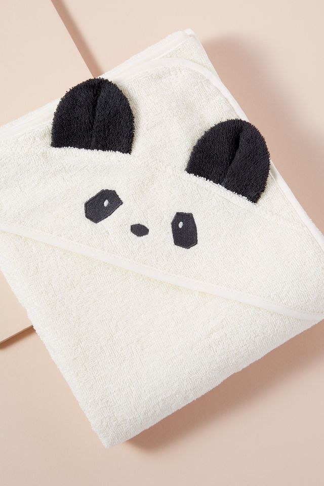 Liewood Organic-Cotton Panda Hooded Towel #1