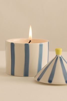 Zesty Lemons London Oud & Leather Carnival Ceramic Candle