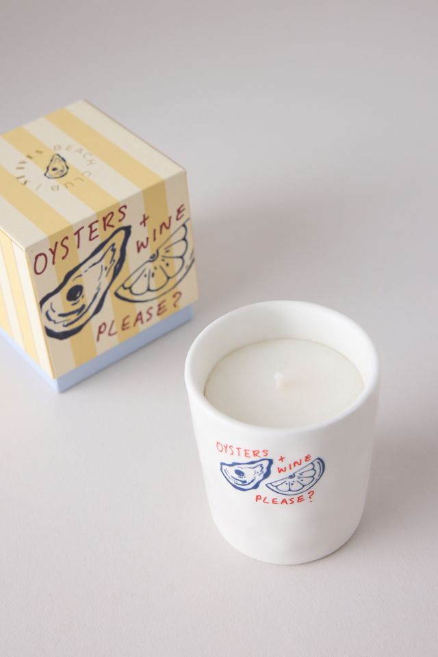 Zesty Lemons London St Ives Beach Club: Sea Salt & Driftwood Oyster Candle #2
