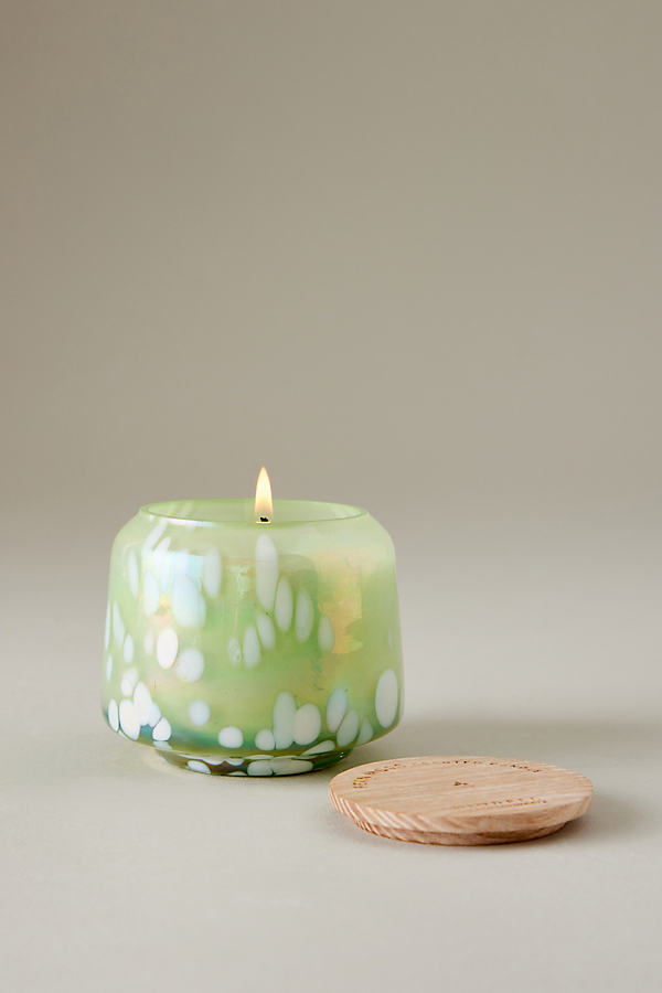 By Anthropologie Fresh Fern Moss Glass Jar Candle