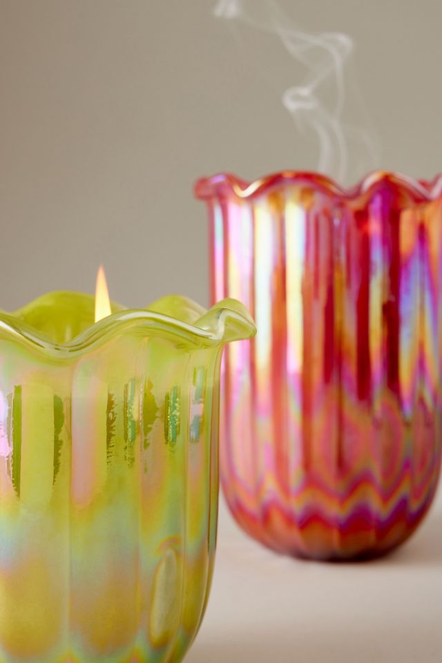 Candela in vetro Ruffle Floreale Gelsomino Vetiver #2