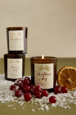 Coffret cadeau de bougies votives de Noël Plum & Ashby