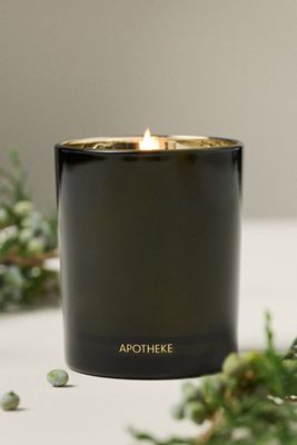 Apotheke Wacholder-Birken-Glaskerze