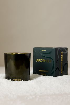 Bougie en verre Apotheke genévrier bouleau