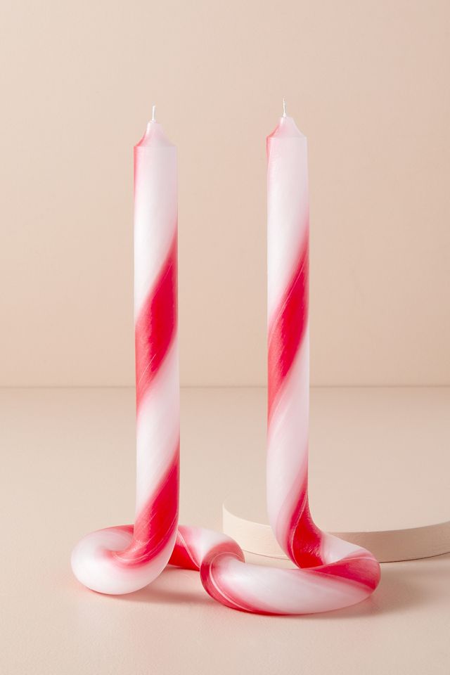 Lex Pott Twist CandyCane Candle Anthropologie UK