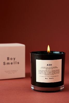 Shop Boy Smells Ash Glass Candle In Multicolor