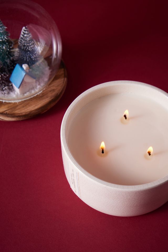 Snowglobe Fresh Winter White Thyme Ceramic Candle #1