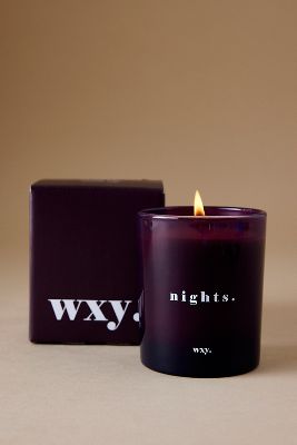 wxy. Nights Bourbon Sugar & Tobacco Leaf Classic Candle