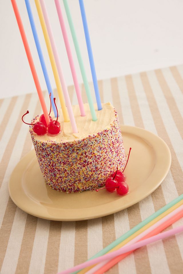 Bougies d'anniversaire hautes de couleurs variées Meri Meri, paquet de 7 #1