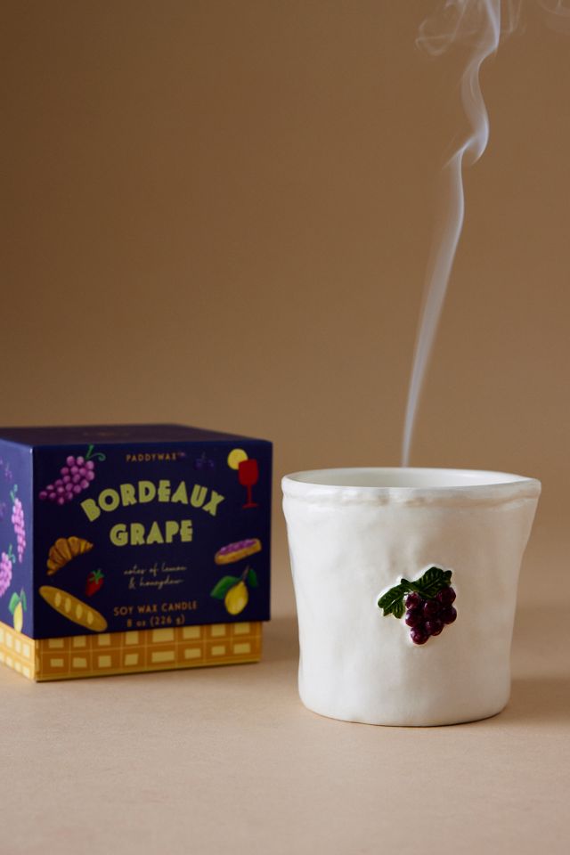 Paddywax Bistro Bordeaux Grape Ceramic Candle #1