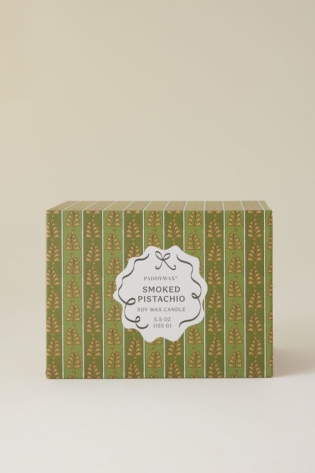 Paddywax Cherie Smoked Pistachio Ceramic Candle with Lid #1