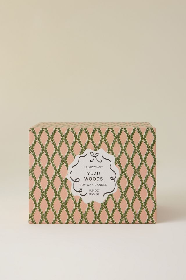 Paddywax Cherie Yuzu Woods Ceramic Candle with Lid #1