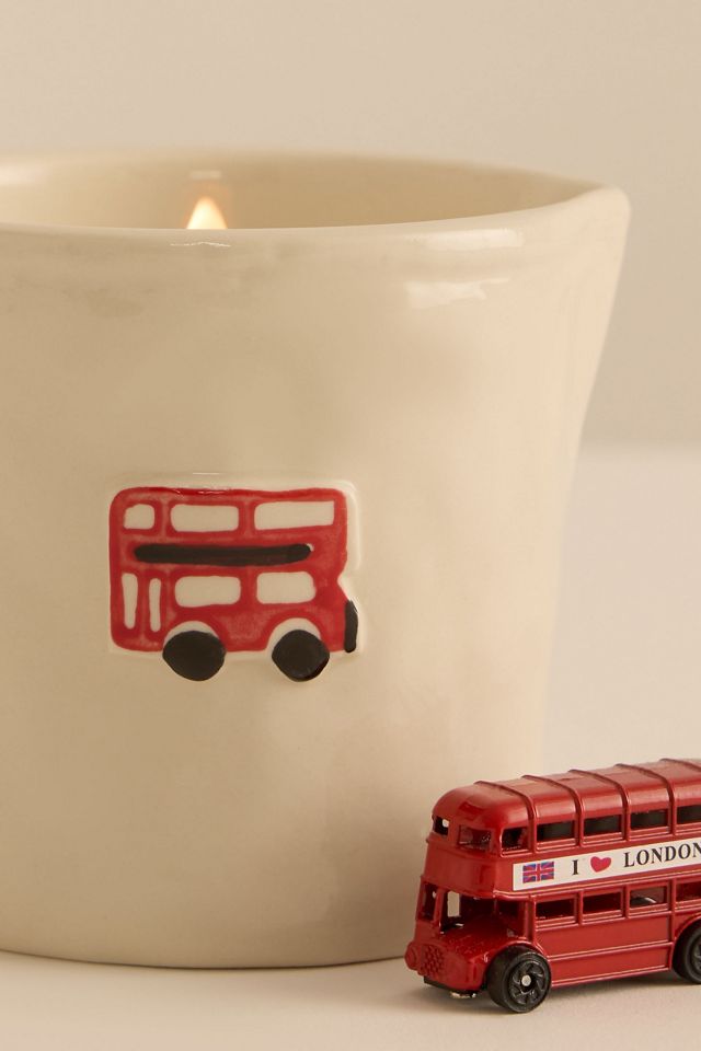 Vela de Cerámica Paddywax Bistro Autobús de Londres #2