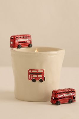 Paddywax Bistro London Bus Ceramic Candle