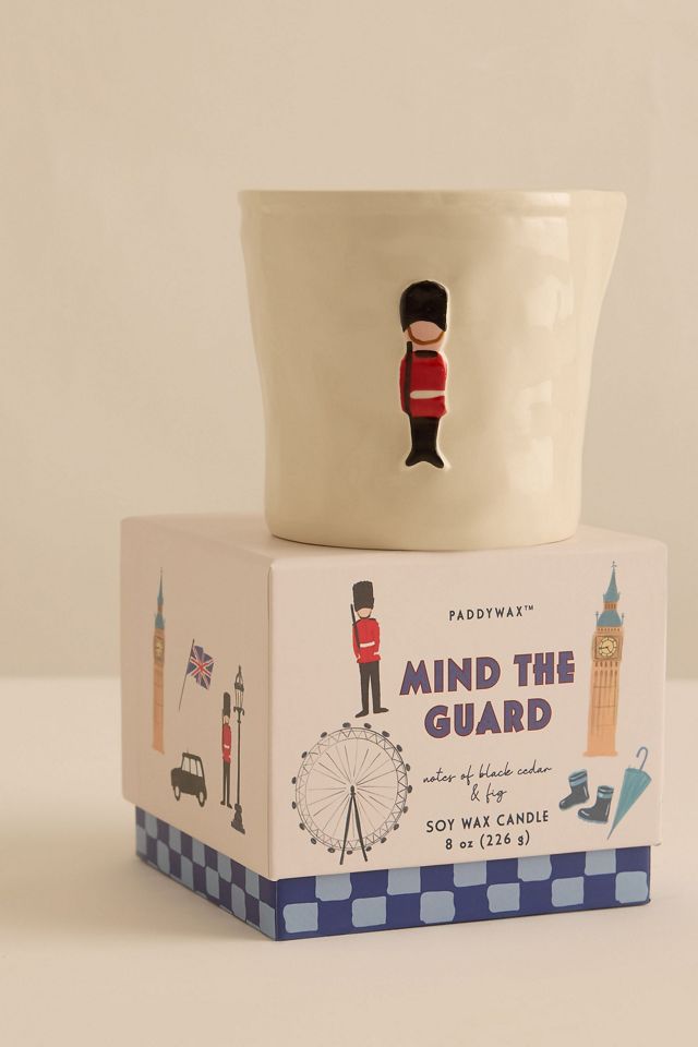 Paddywax Bistro London Mind the Guard Ceramic Candle #1