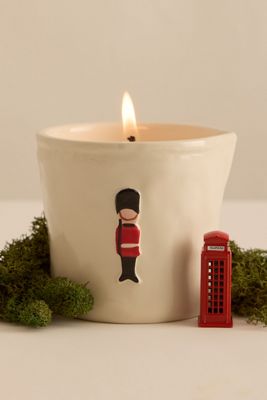 Paddywax Bistro London Mind the Guard Ceramic Candle