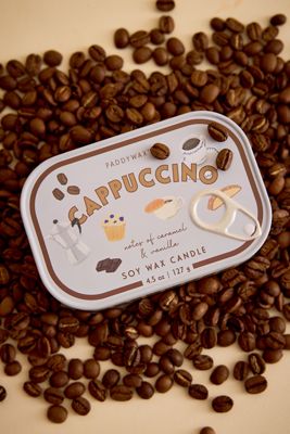 Paddywax Bistro Chocolate & Cherry Cappuccino Printed Tin Candle