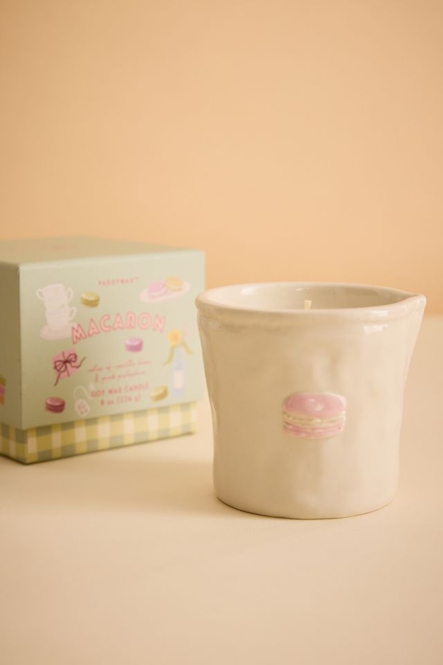 Paddywax Bistro Amber & Pistachio Macaron Ceramic Candle #1