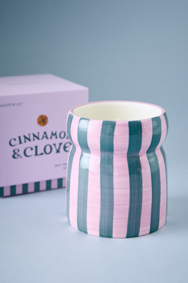 Vela de Cerámica Rayada Paddywax Cabana de Canela y Clavo #1