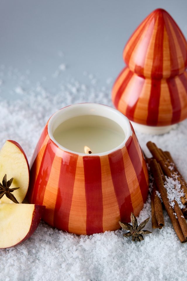 Vela de Árbol de Navidad de Cerámica Cabana Manzana Especiada Paddywax #1