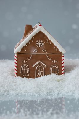 Paddywax Lebkuchenhaus-Keramikkerze