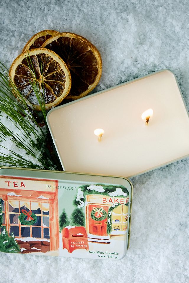 Vela de Navidad en Lata Paddywax Storefront de Naranja Dulce y Abeto #1