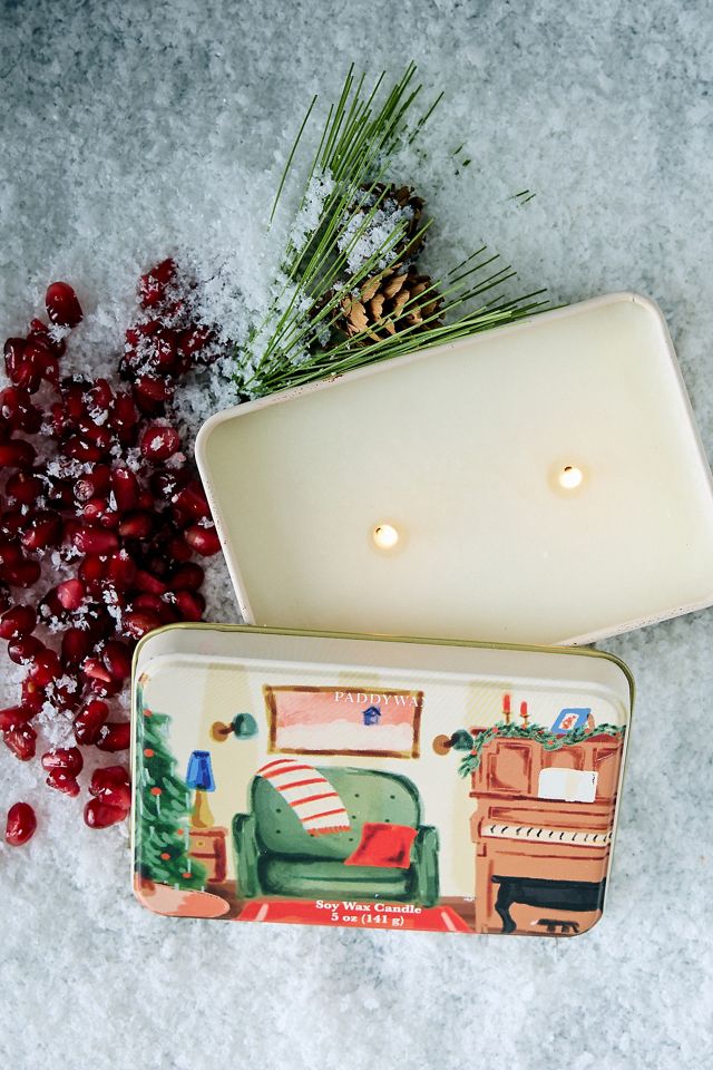 Vela de Lata de Navidad de Granada y Abeto Paddywax #1
