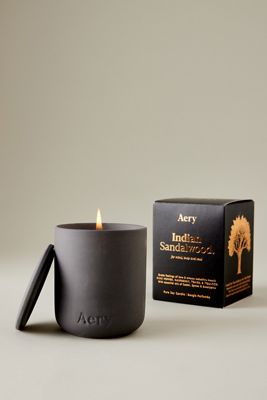 Bougie dans un contenant en argile Aery Indian Sandalwood
