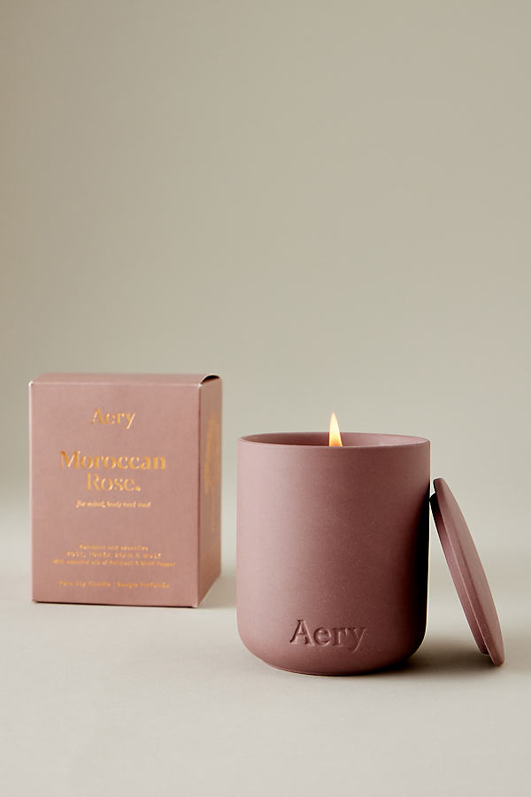 Aery Moroccan Rose Clay Candle