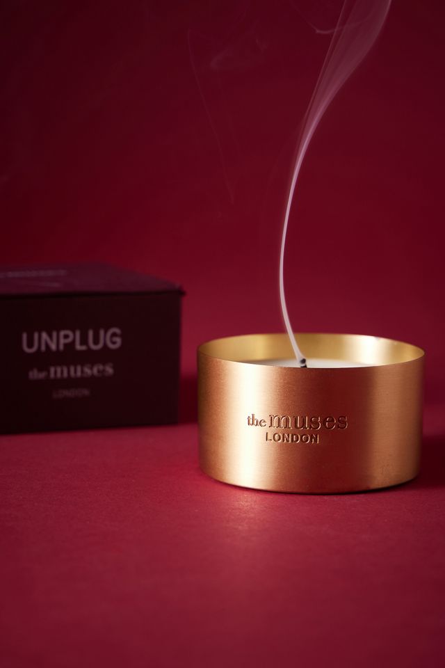 The Muses Unplug Brass Candle, Small #1