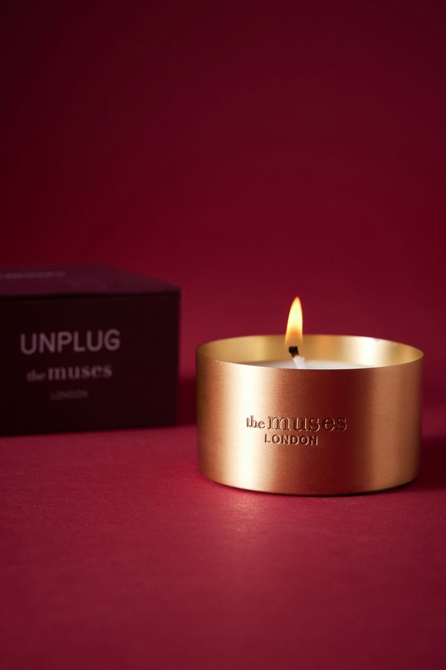 The Muses Unplug Brass Candle, Small