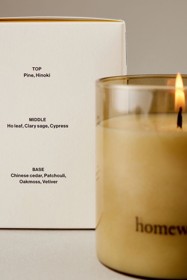 Homework Wood Glass Candle, Large | Anthropologie UK